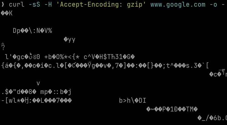 curl google compressed